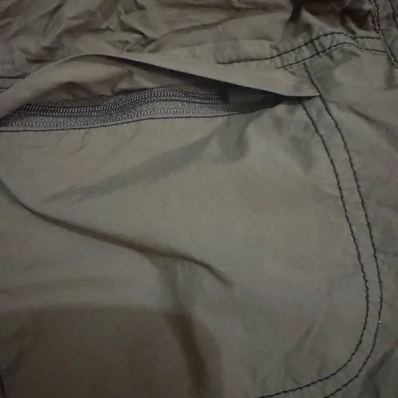 Free People Olive Drawstring Paperbag Waist Athletic Shorts - Picture 5 of 9